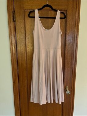 Leith Blush Scoop-Neck Midi Dress